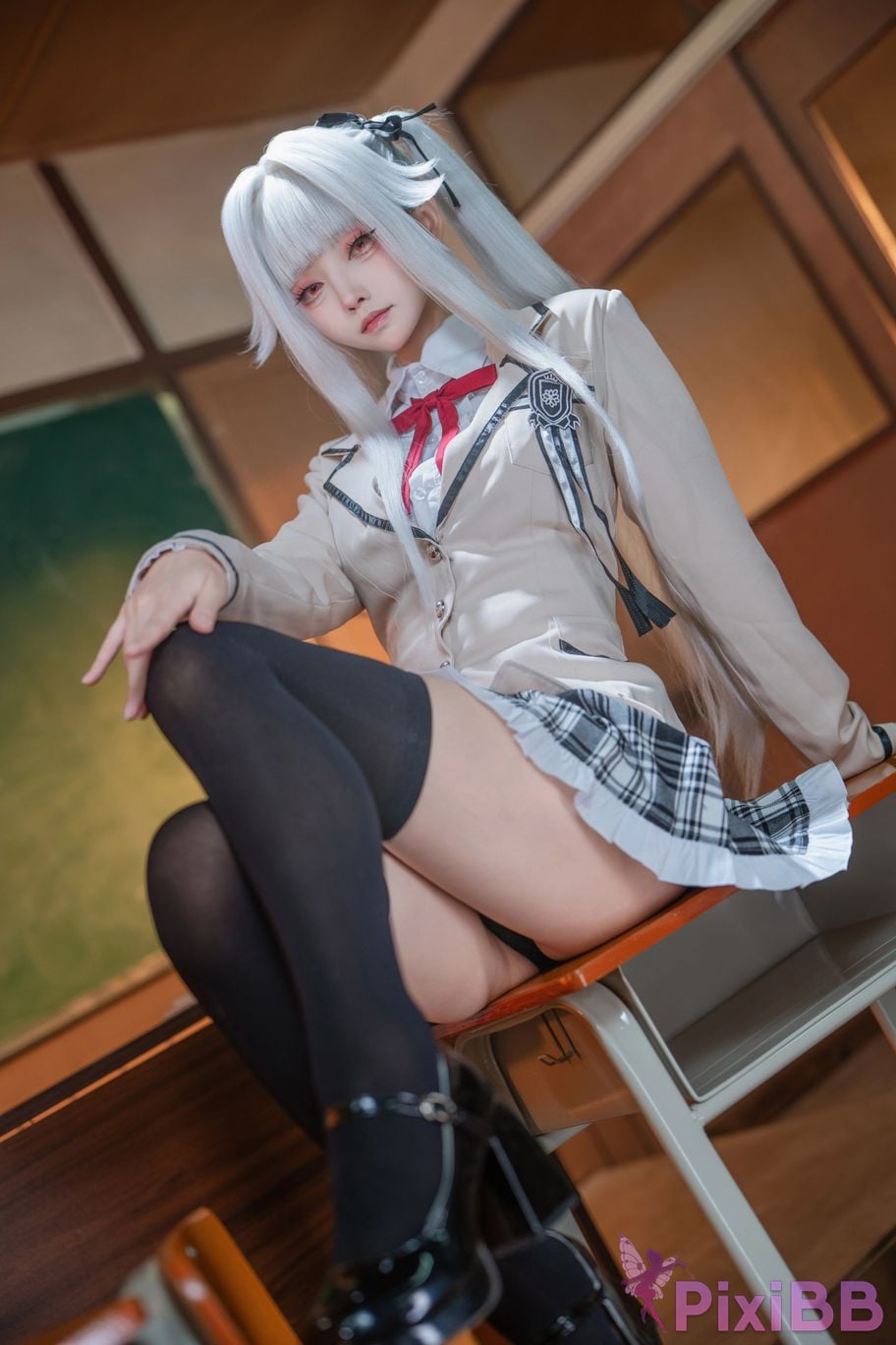 Cosplayer Big roll small Beautiful Girl Wanhua Mirror Bonzhiwuzhi school uniform PixiBB.COM 029
