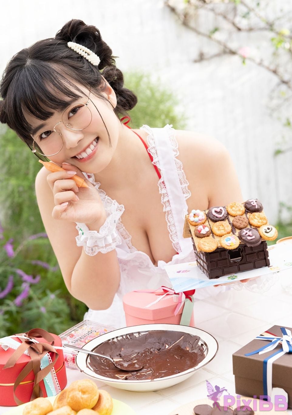 Japanese Idol Shinonome Umi Harem fetish gravure The sea is a gift PixiBB.COM 011