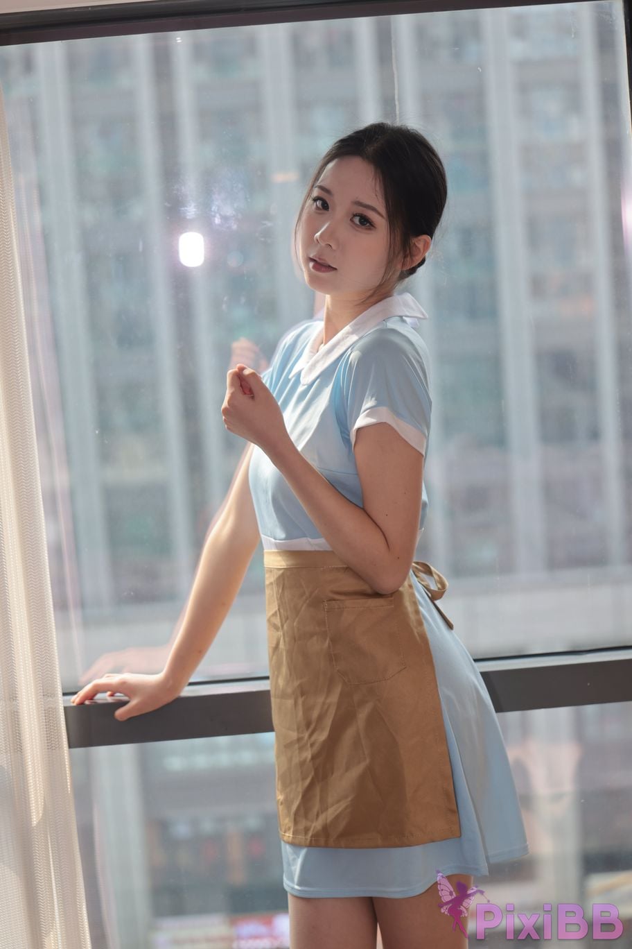 Private Photoshoot grass jelly Holiland uniforms PixiBB.COM 001