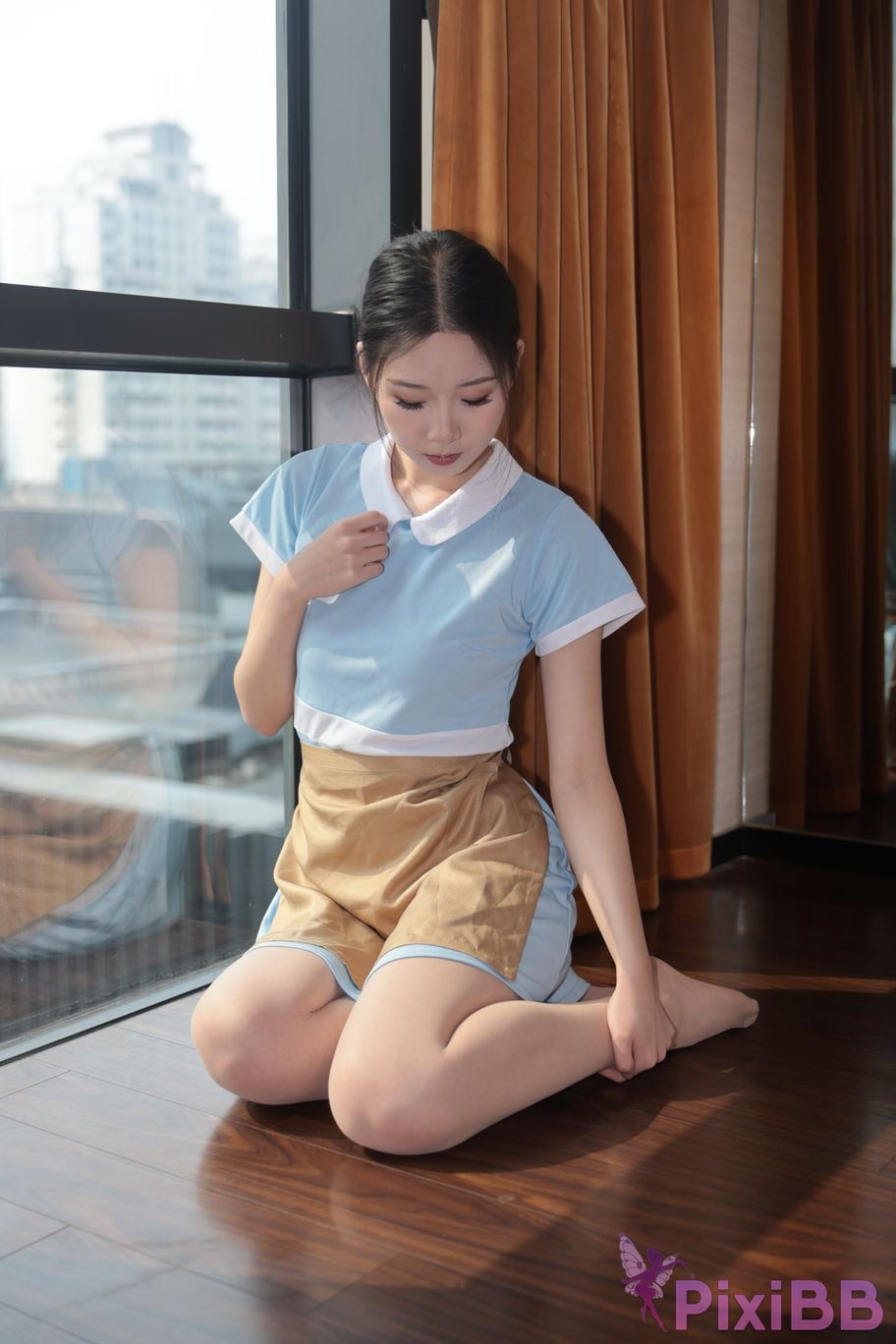 Private Photoshoot grass jelly Holiland uniforms PixiBB.COM 119