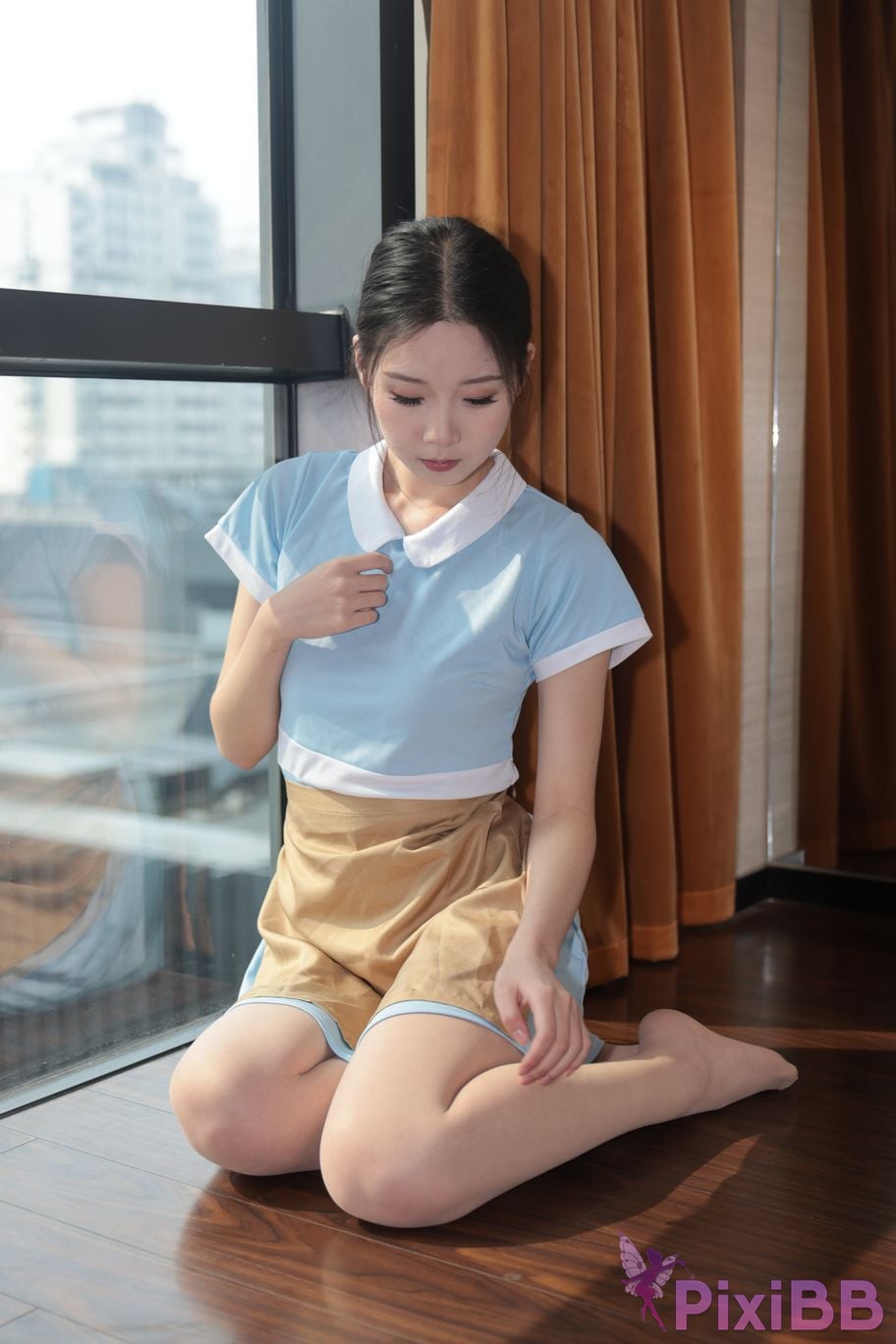 Private Photoshoot grass jelly Holiland uniforms PixiBB.COM 120