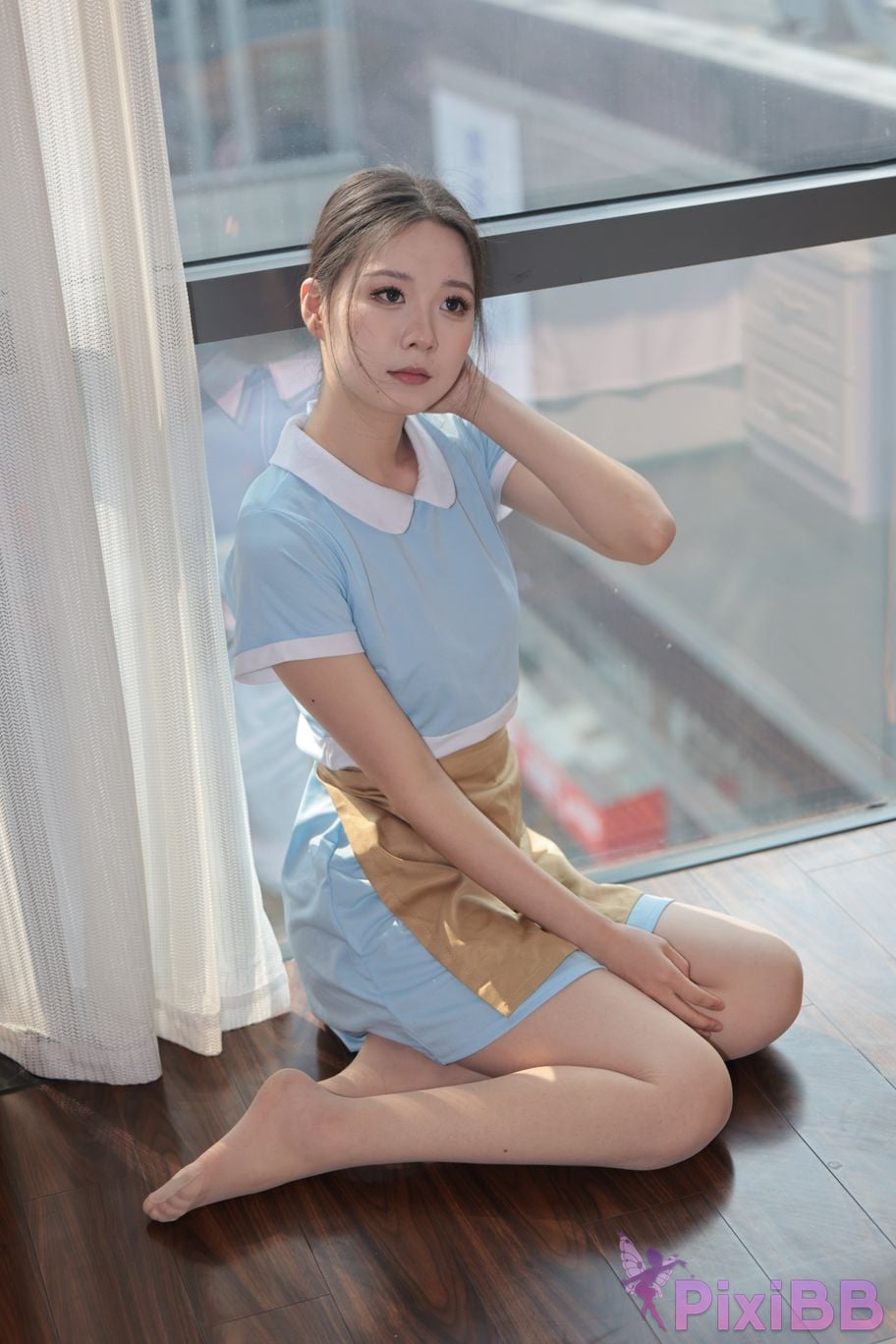 Private Photoshoot grass jelly Holiland uniforms PixiBB.COM 131