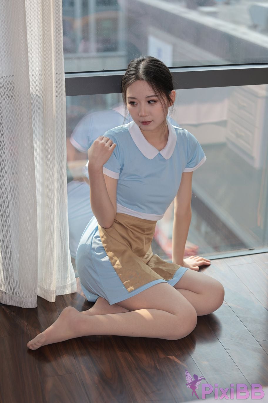 Private Photoshoot grass jelly Holiland uniforms PixiBB.COM 134