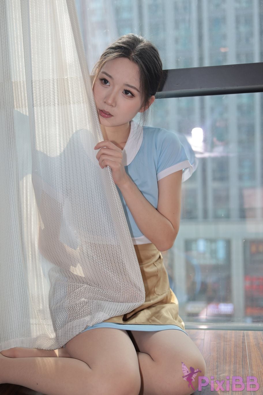 Private Photoshoot grass jelly Holiland uniforms PixiBB.COM 145