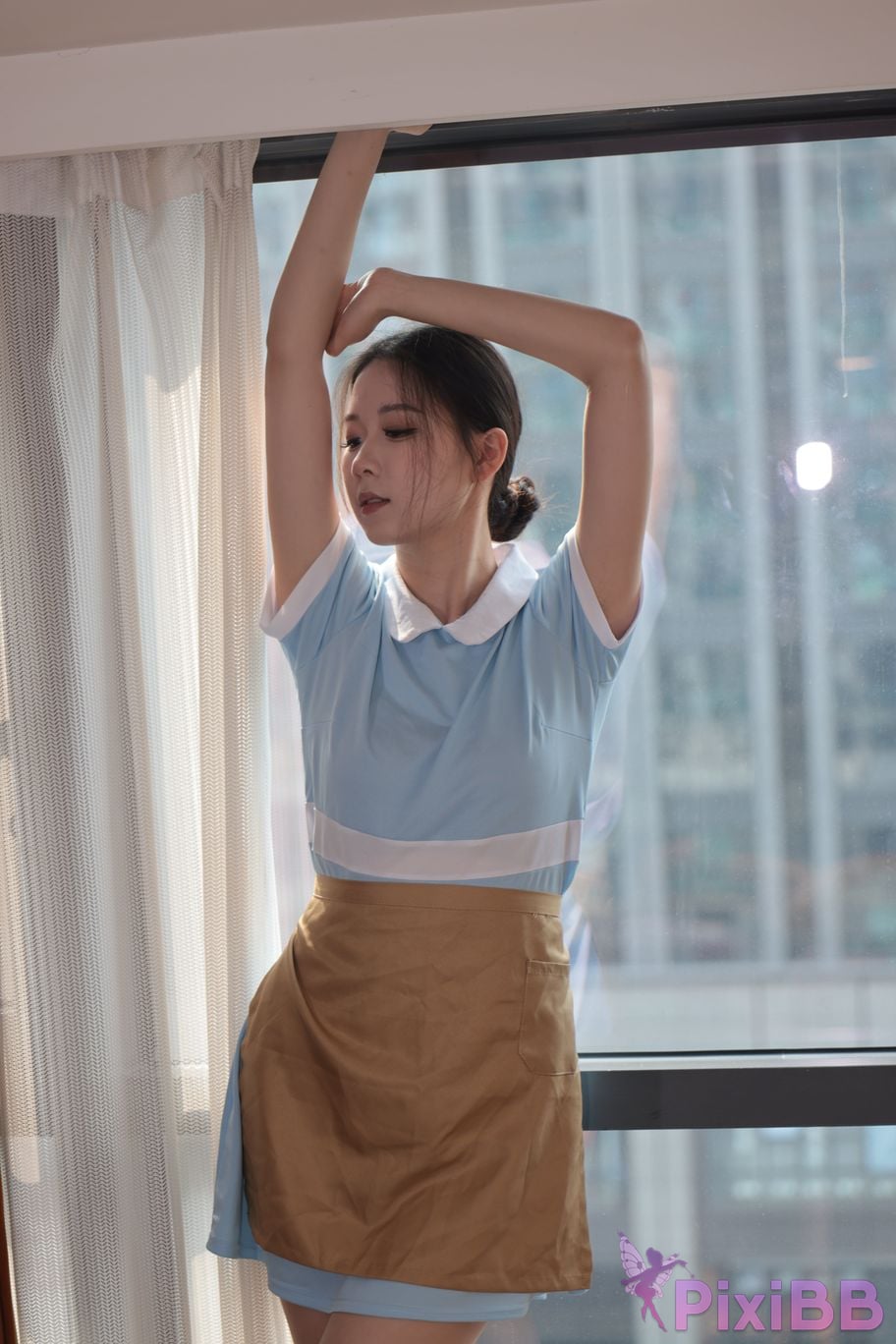 Private Photoshoot grass jelly Holiland uniforms PixiBB.COM 154