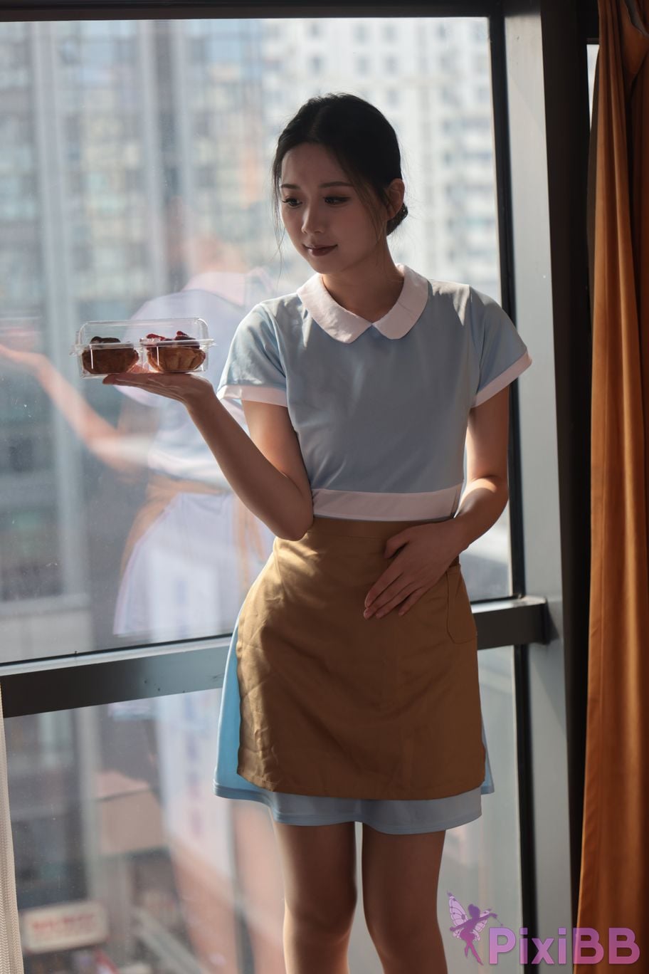 Private Photoshoot grass jelly Holiland uniforms PixiBB.COM 164