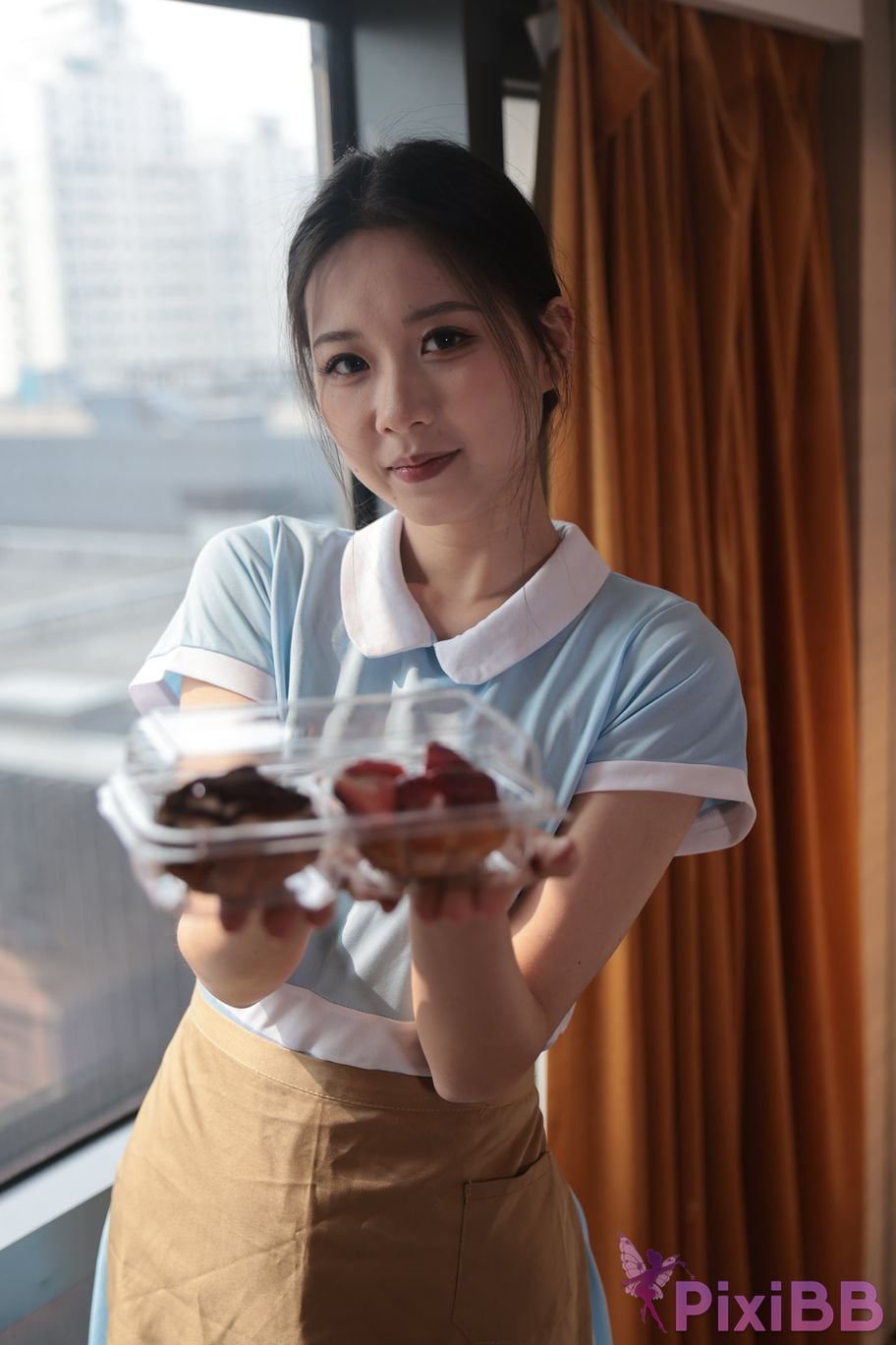 Private Photoshoot grass jelly Holiland uniforms PixiBB.COM 171