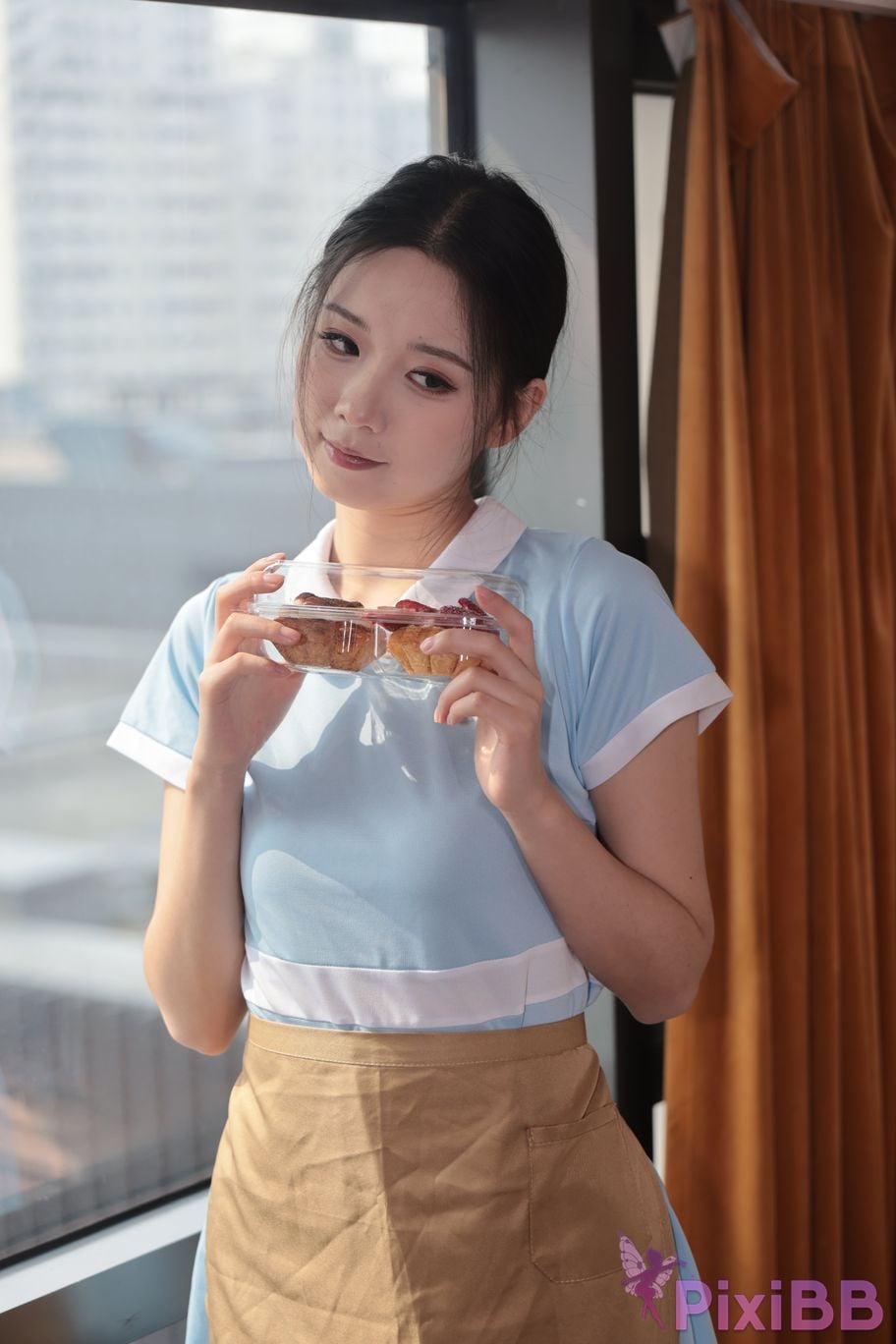 Private Photoshoot grass jelly Holiland uniforms PixiBB.COM 181