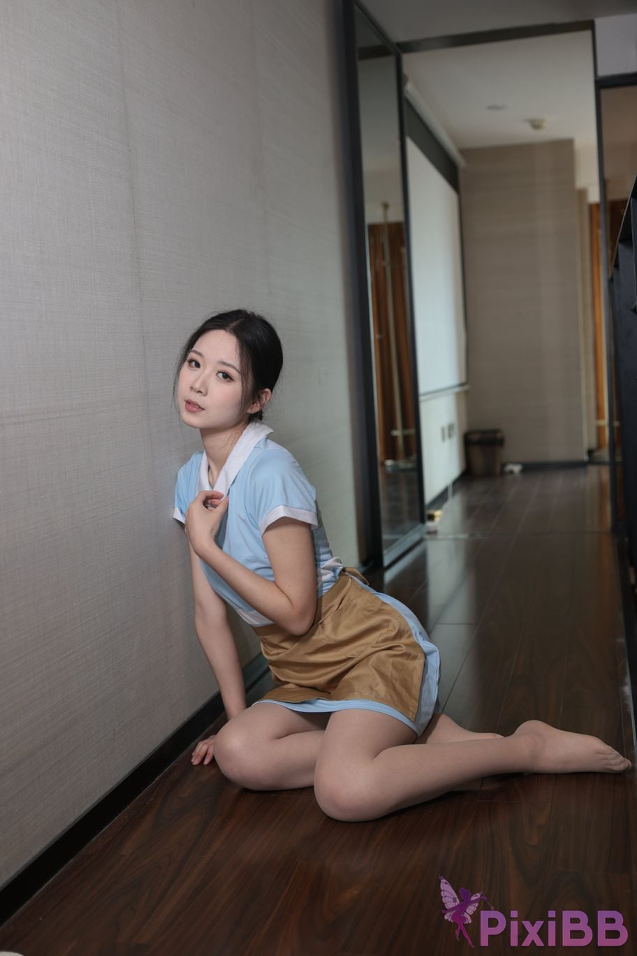Private Photoshoot grass jelly Holiland uniforms PixiBB.COM 211