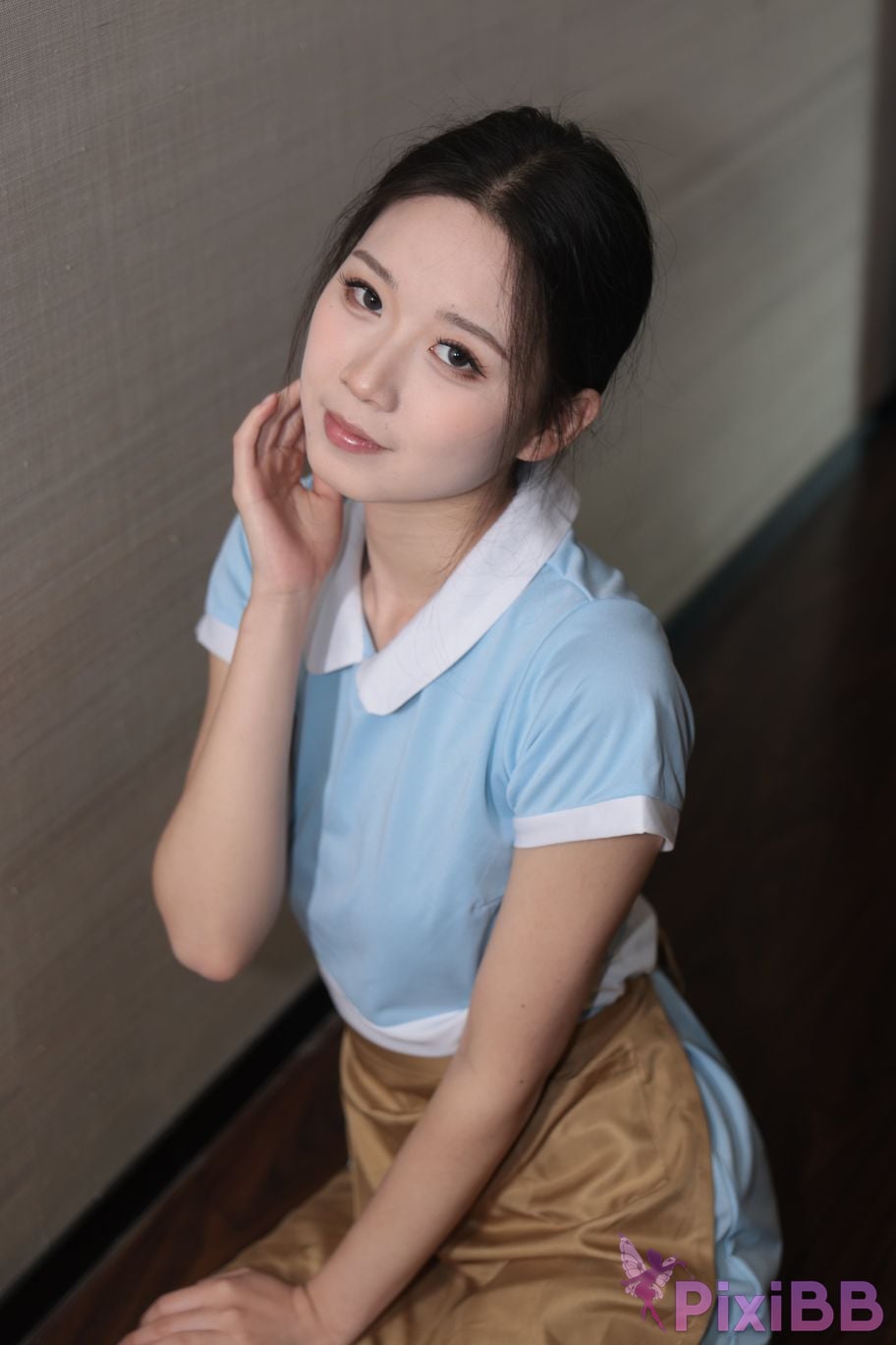 Private Photoshoot grass jelly Holiland uniforms PixiBB.COM 215