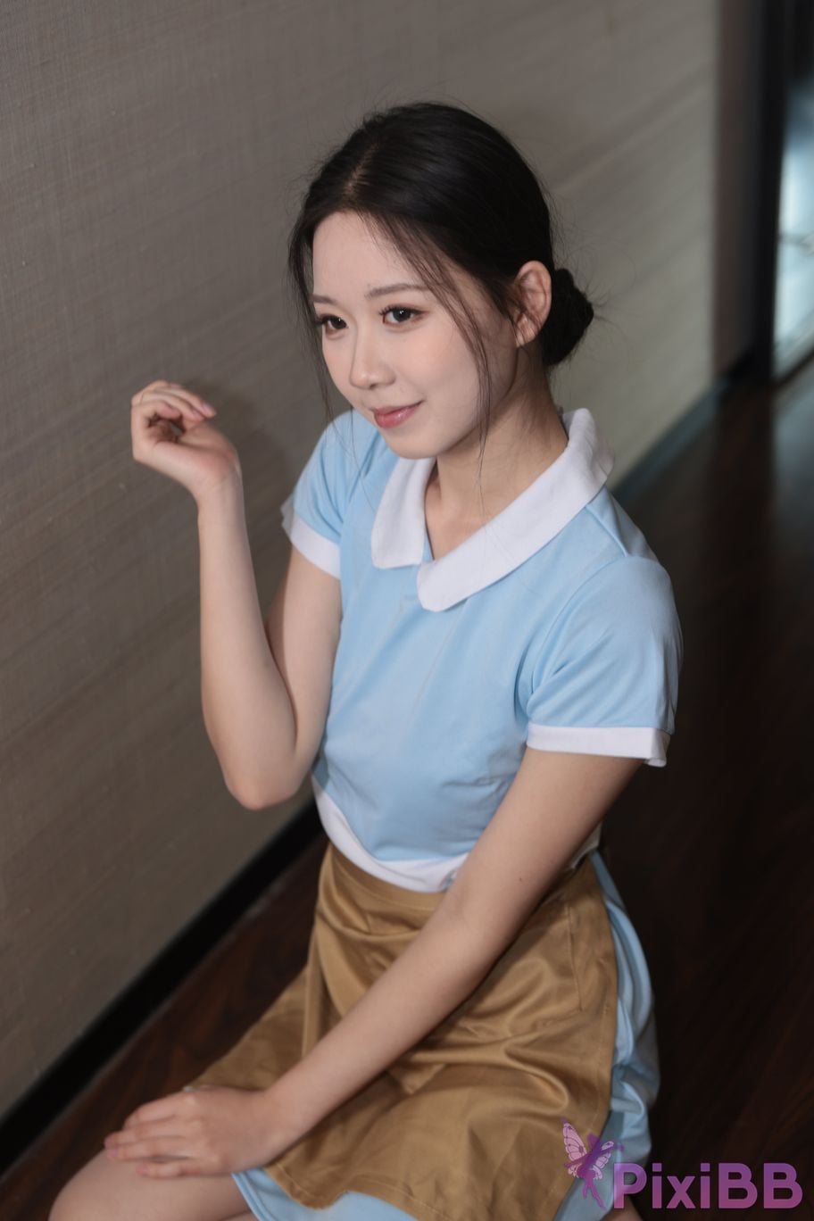Private Photoshoot grass jelly Holiland uniforms PixiBB.COM 218