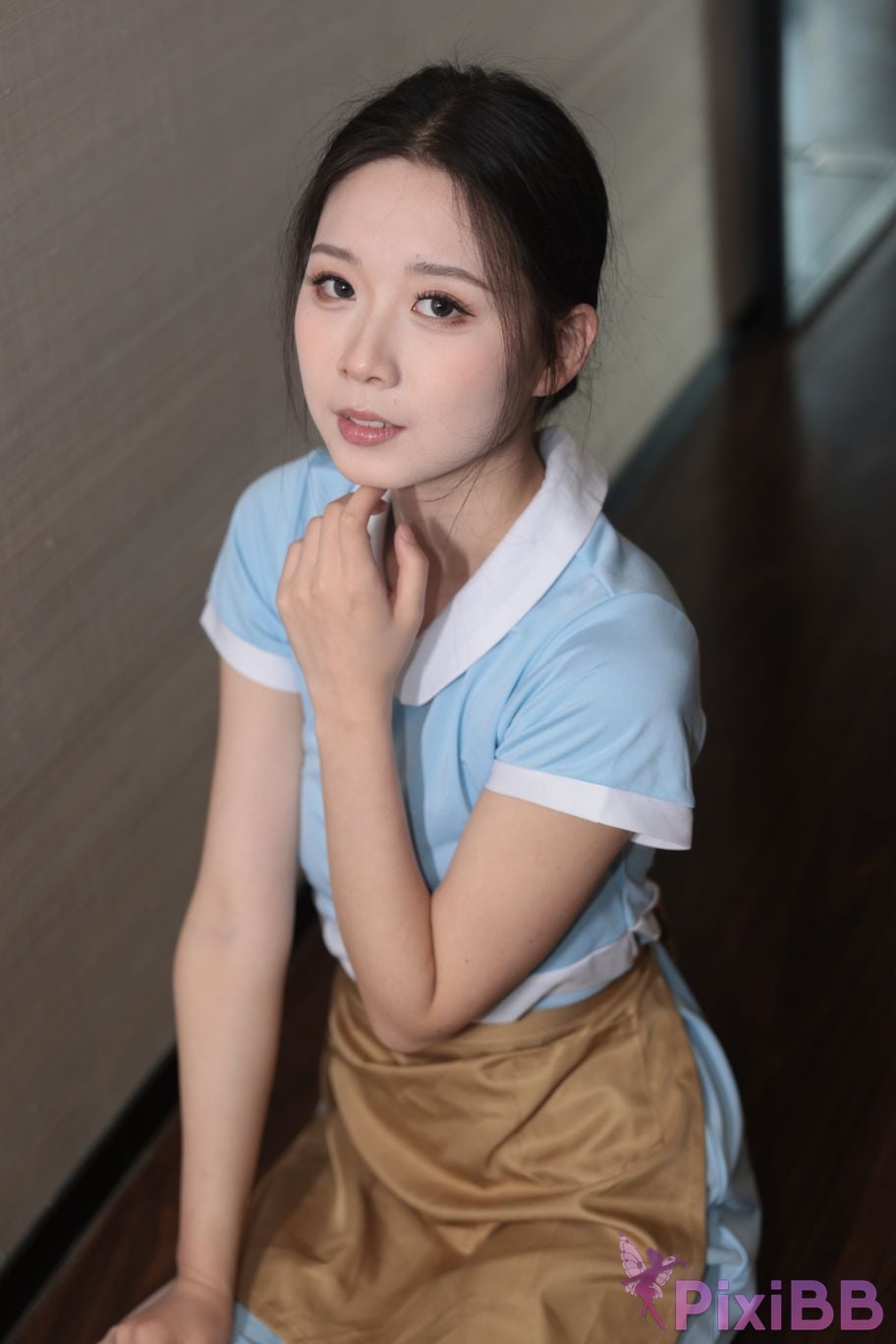 Private Photoshoot grass jelly Holiland uniforms PixiBB.COM 222