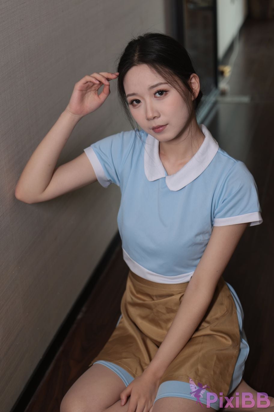Private Photoshoot grass jelly Holiland uniforms PixiBB.COM 225
