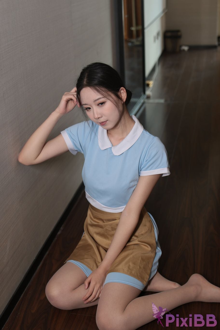 Private Photoshoot grass jelly Holiland uniforms PixiBB.COM 226