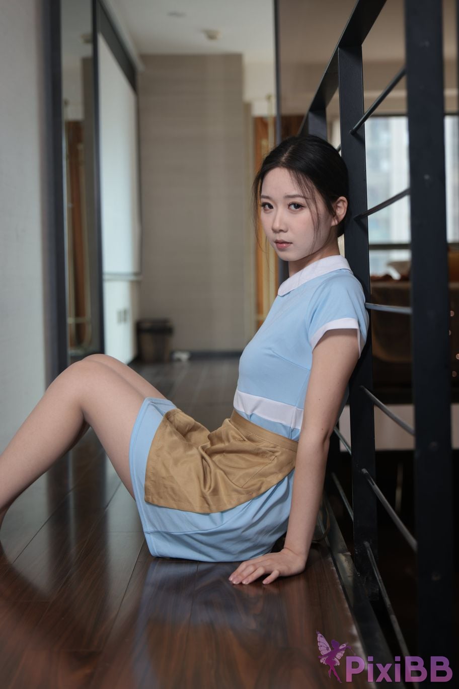 Private Photoshoot grass jelly Holiland uniforms PixiBB.COM 231