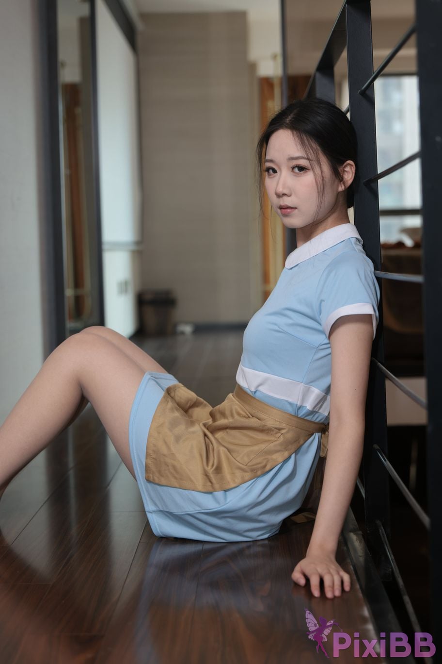 Private Photoshoot grass jelly Holiland uniforms PixiBB.COM 232