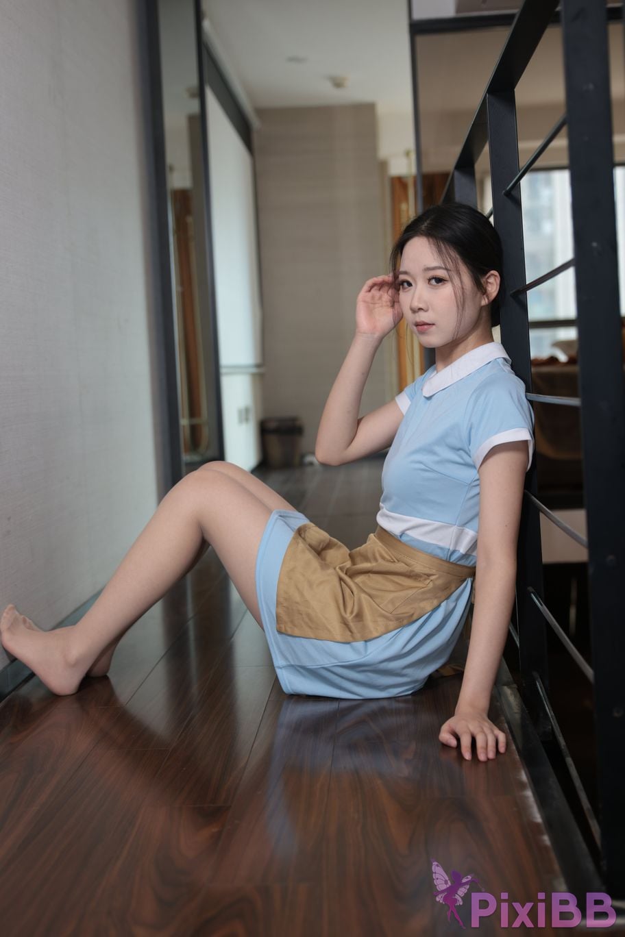 Private Photoshoot grass jelly Holiland uniforms PixiBB.COM 234