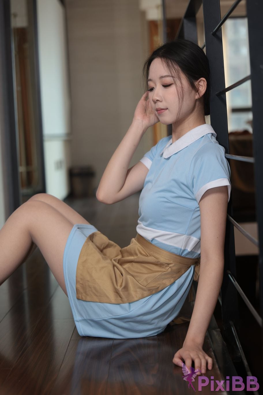 Private Photoshoot grass jelly Holiland uniforms PixiBB.COM 235