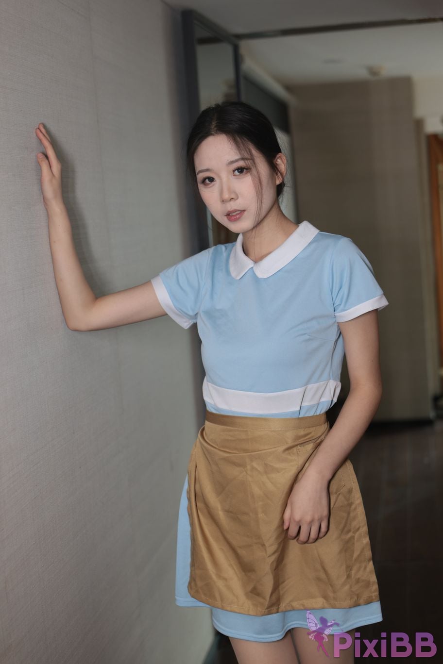 Private Photoshoot grass jelly Holiland uniforms PixiBB.COM 244