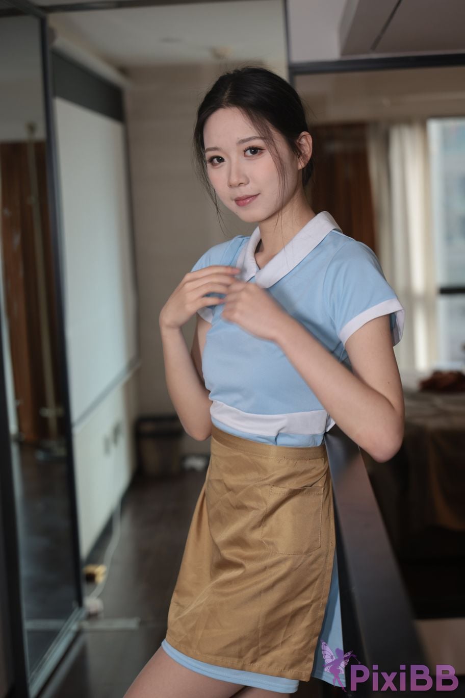 Private Photoshoot grass jelly Holiland uniforms PixiBB.COM 268