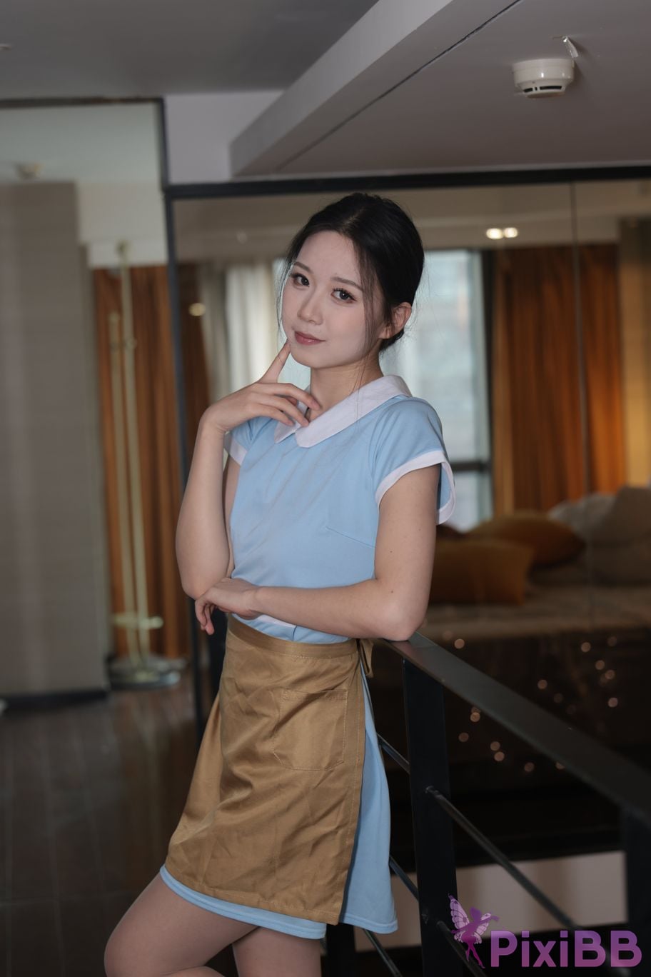 Private Photoshoot grass jelly Holiland uniforms PixiBB.COM 277