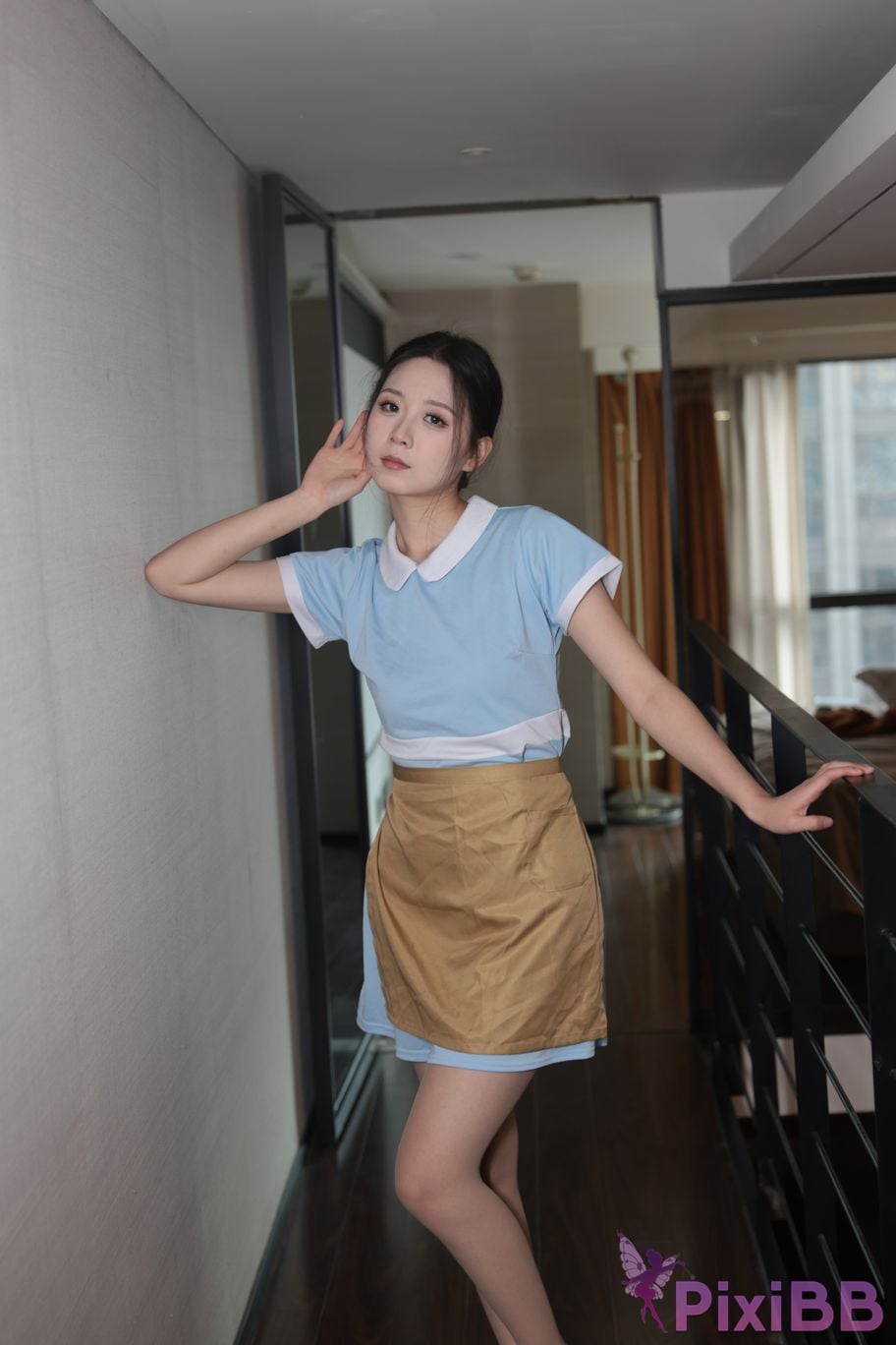 Private Photoshoot grass jelly Holiland uniforms PixiBB.COM 278