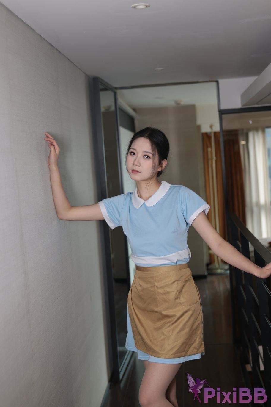 Private Photoshoot grass jelly Holiland uniforms PixiBB.COM 281