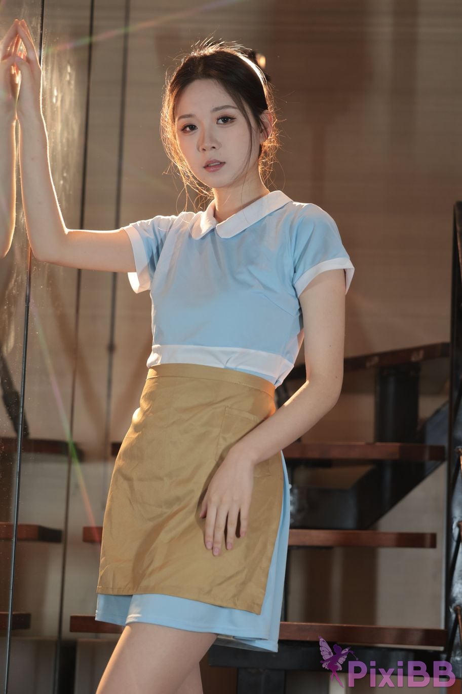 Private Photoshoot grass jelly Holiland uniforms PixiBB.COM 297