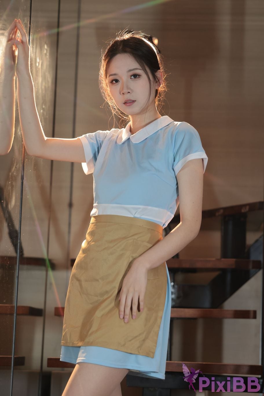 Private Photoshoot grass jelly Holiland uniforms PixiBB.COM 299