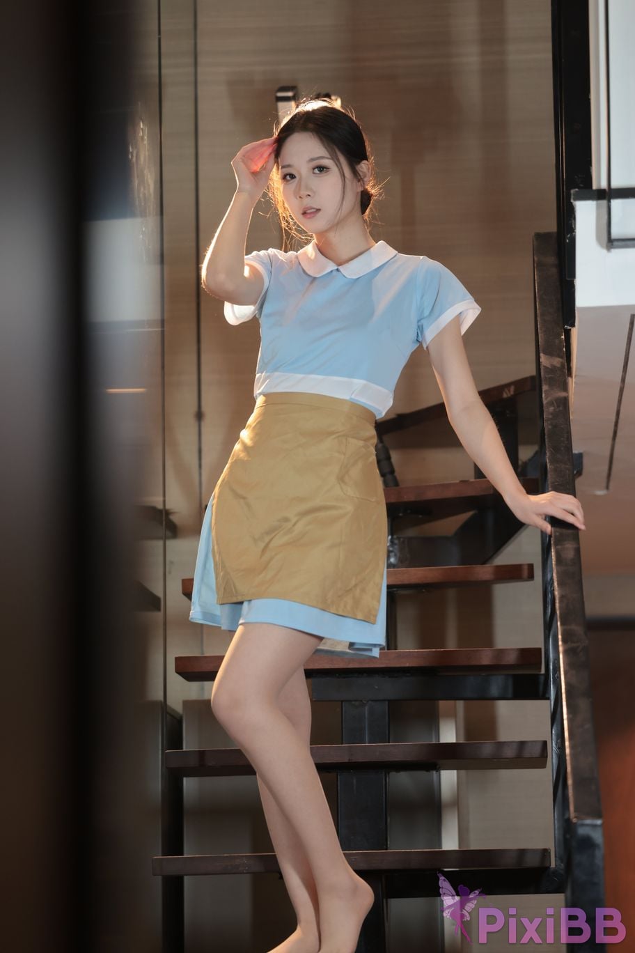 Private Photoshoot grass jelly Holiland uniforms PixiBB.COM 304