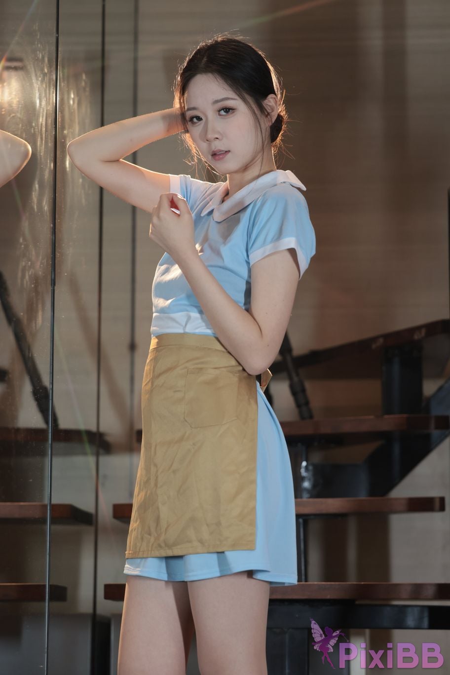 Private Photoshoot grass jelly Holiland uniforms PixiBB.COM 314
