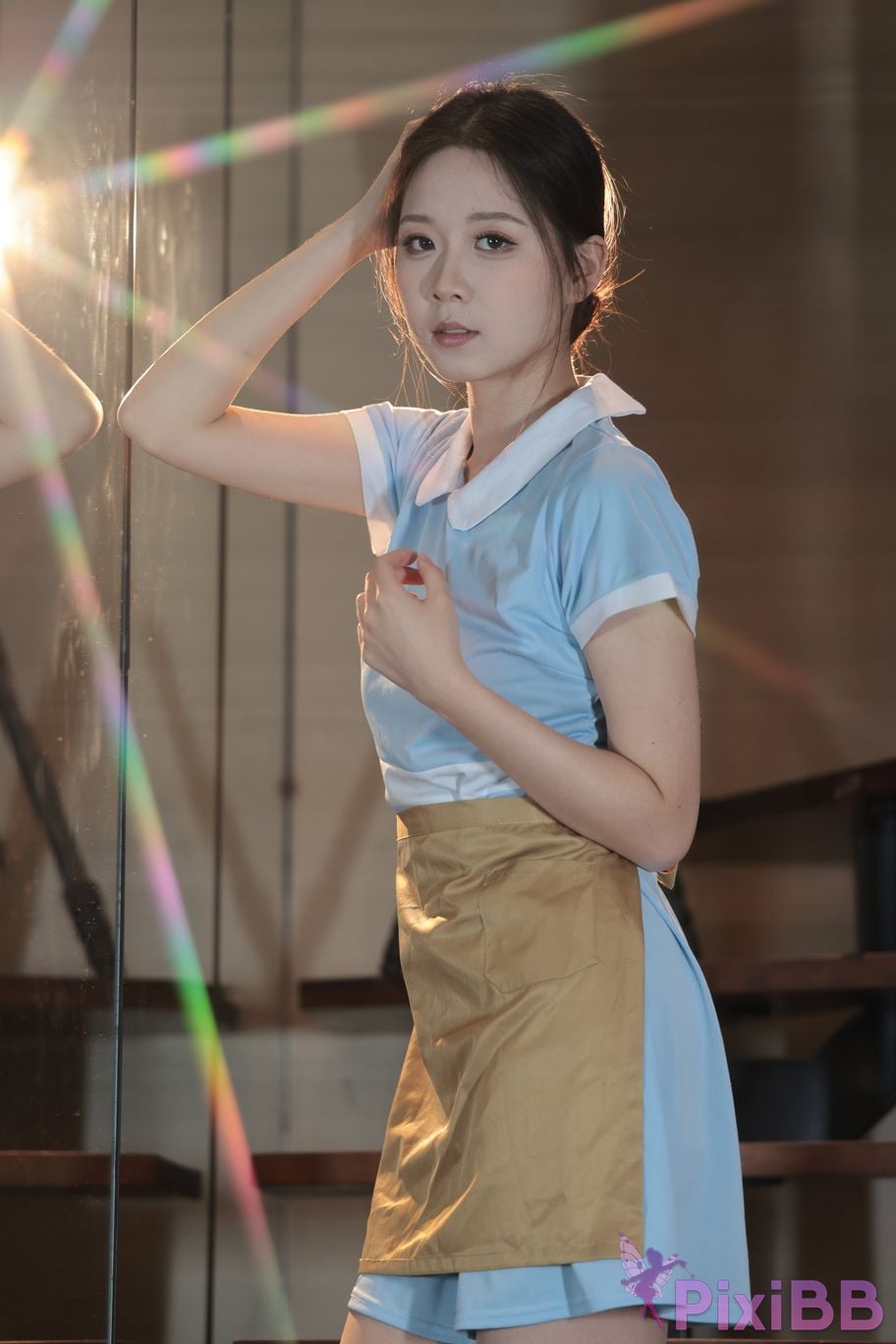 Private Photoshoot grass jelly Holiland uniforms PixiBB.COM 315