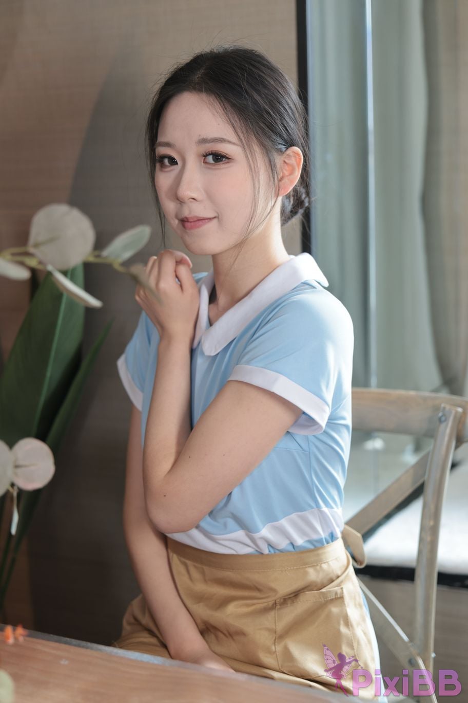 Private Photoshoot grass jelly Holiland uniforms PixiBB.COM 421