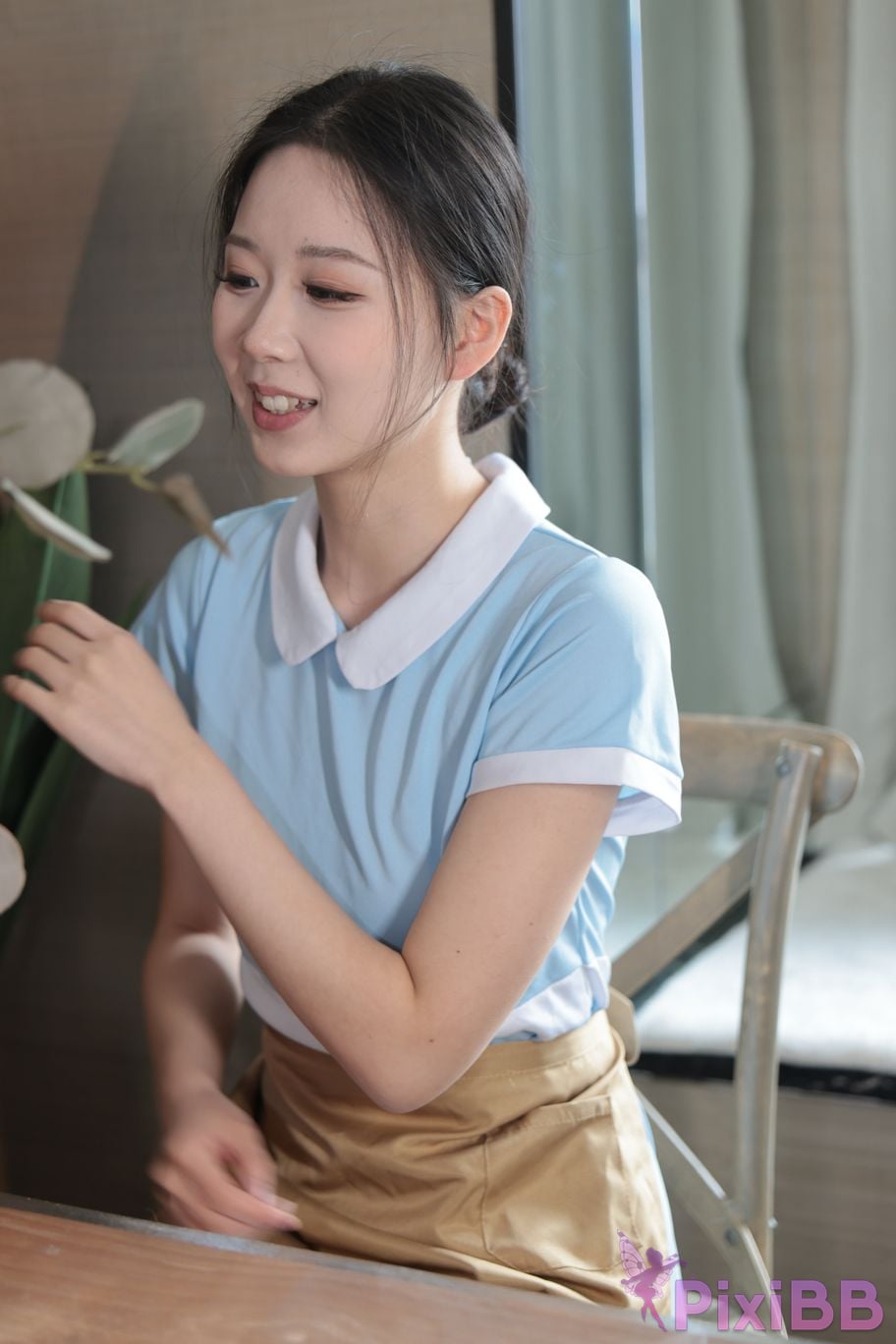 Private Photoshoot grass jelly Holiland uniforms PixiBB.COM 425