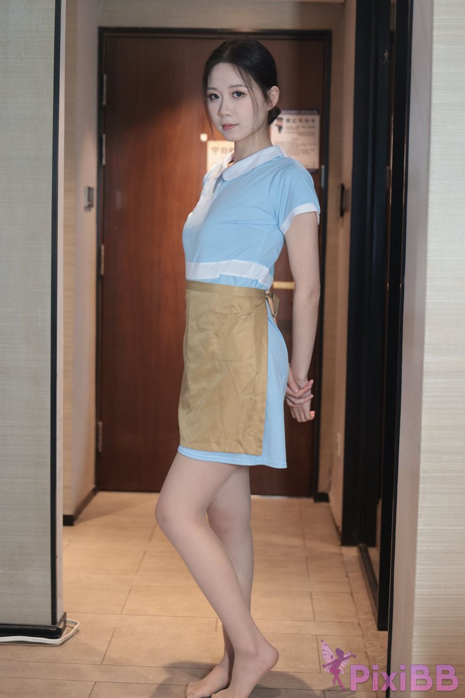 Private Photoshoot grass jelly Holiland uniforms PixiBB.COM 460