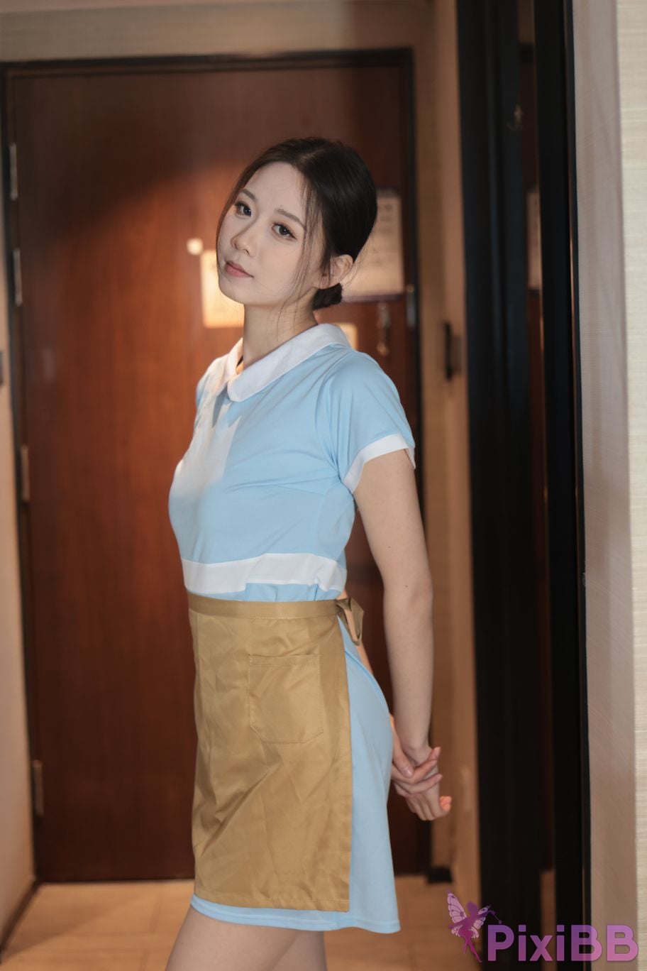 Private Photoshoot grass jelly Holiland uniforms PixiBB.COM 462