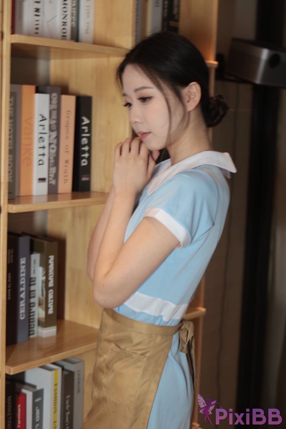 Private Photoshoot grass jelly Holiland uniforms PixiBB.COM 485