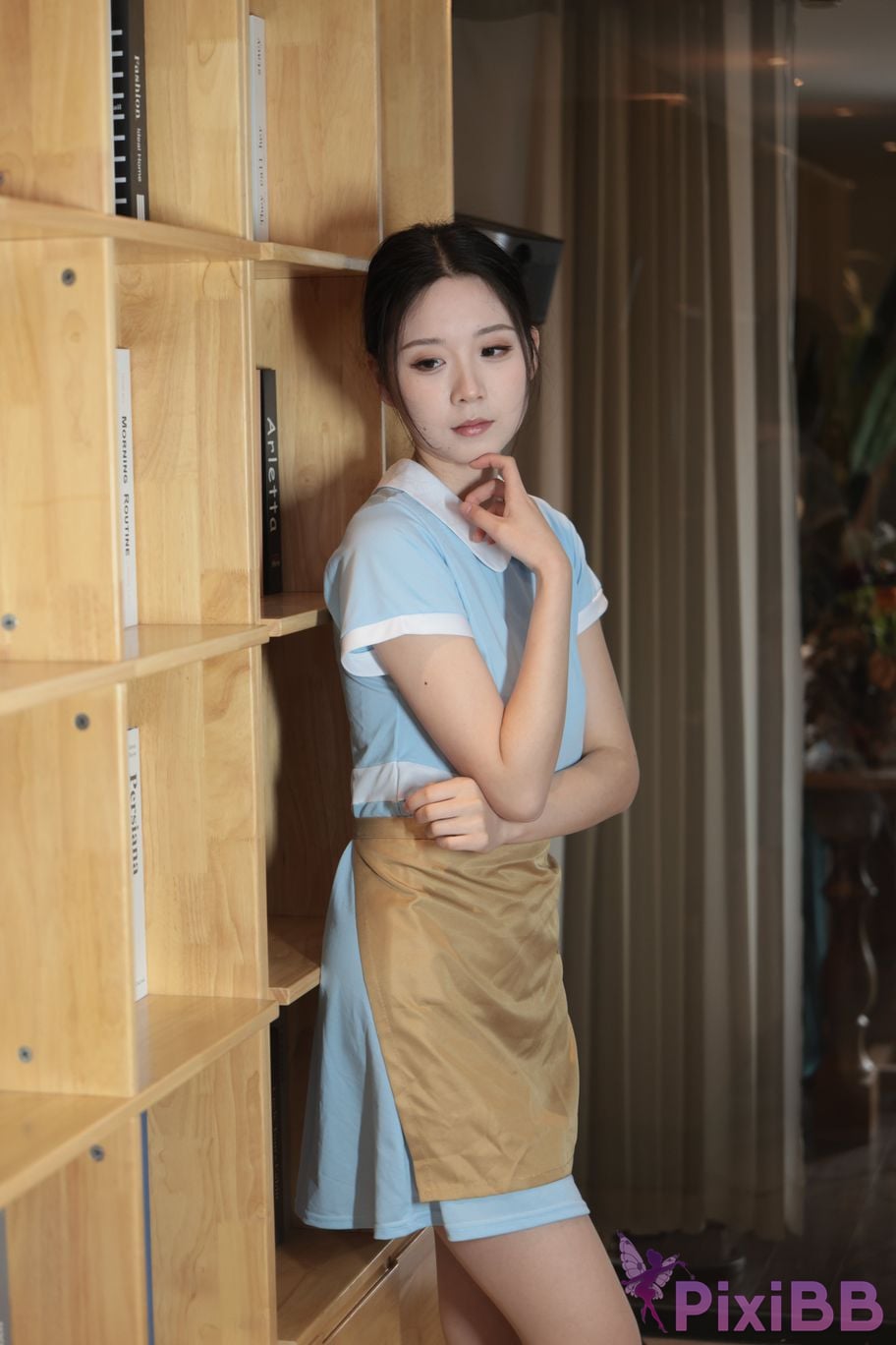 Private Photoshoot grass jelly Holiland uniforms PixiBB.COM 492