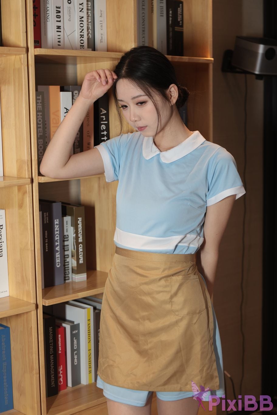 Private Photoshoot grass jelly Holiland uniforms PixiBB.COM 495