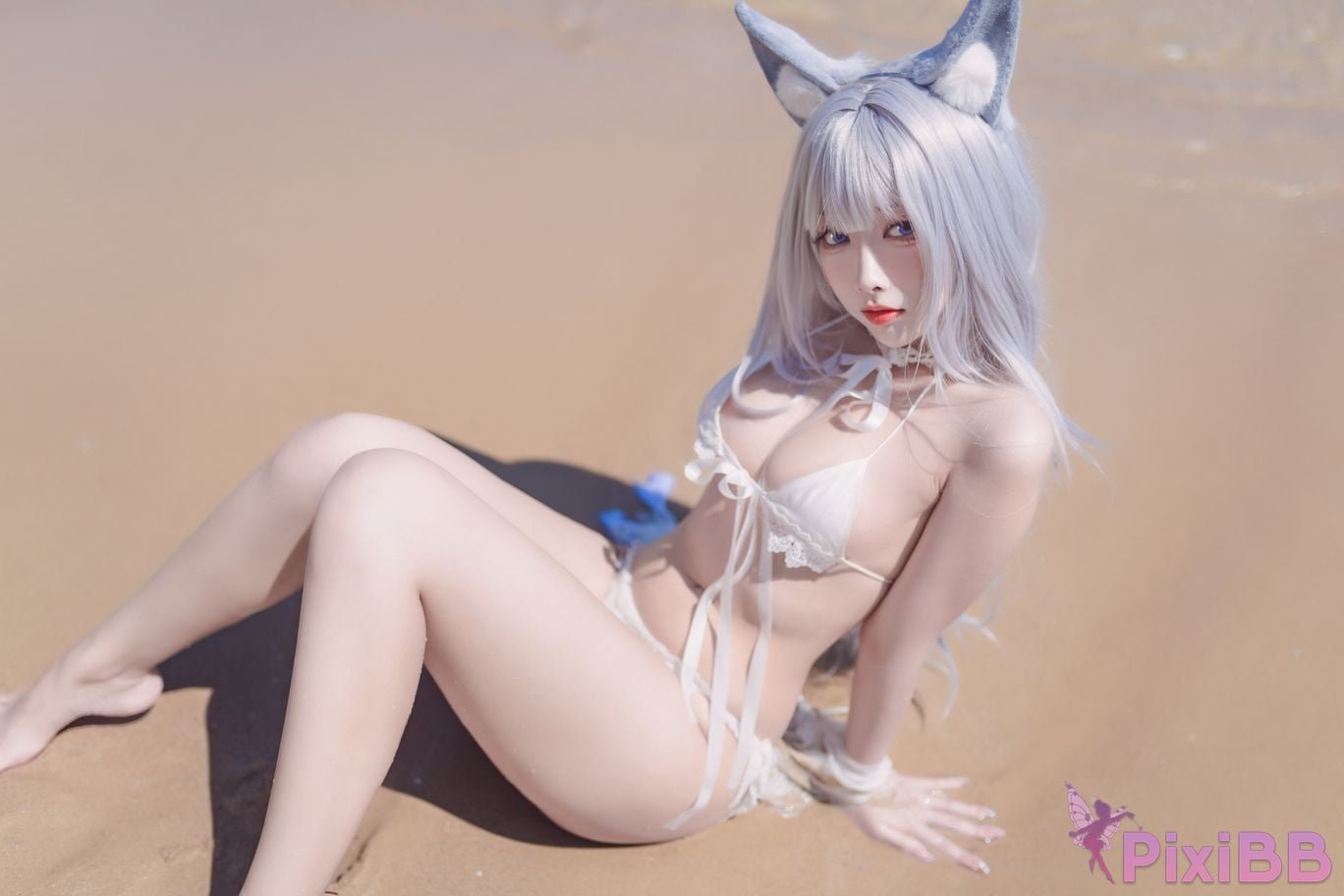 Cosplayer Sakura Miyamoto azur lane Shinano Baisha Youmeng PixiBB.COM 010