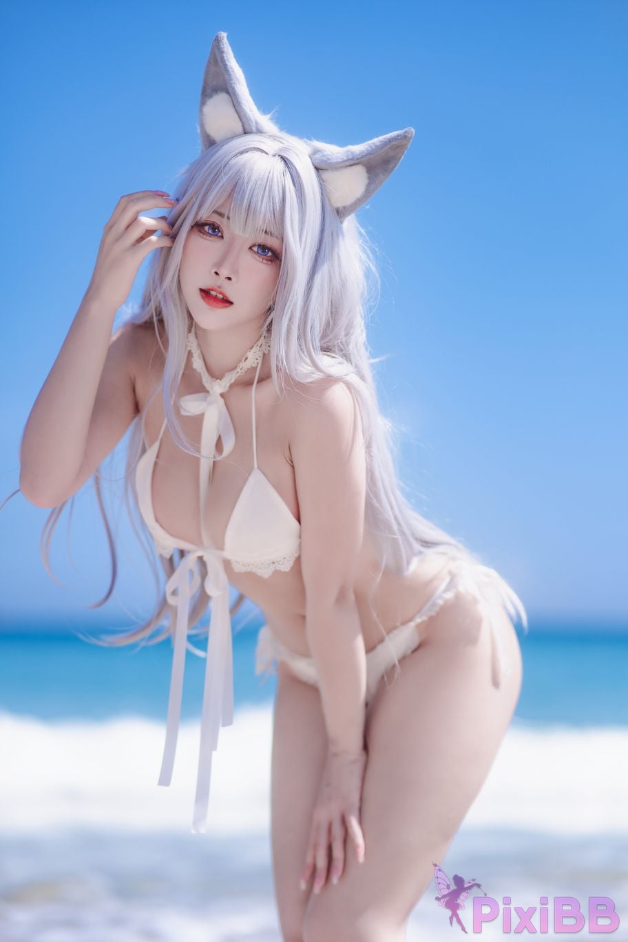 Cosplayer Sakura Miyamoto azur lane Shinano Baisha Youmeng PixiBB.COM 015