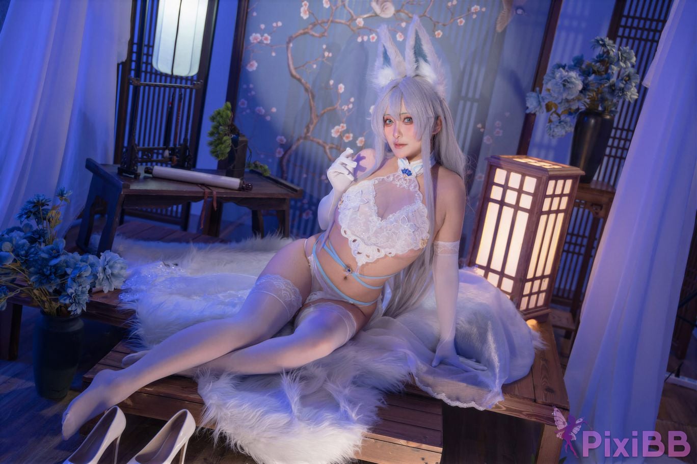 Cosplayer Luo Li LoLiSAMA azur lane Shinano Blending into one dream PixiBB.COM 004
