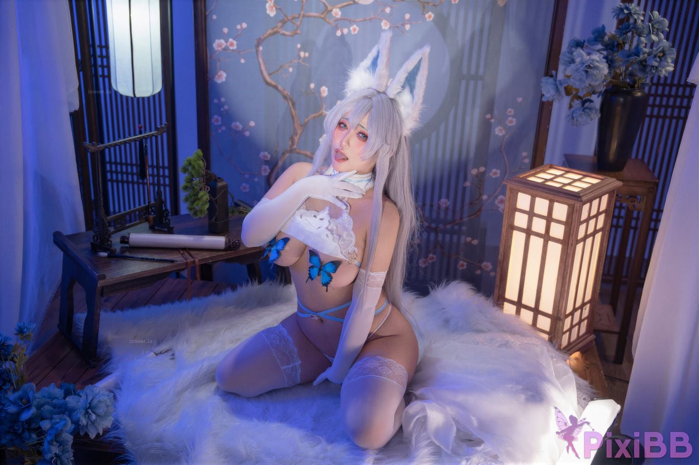 Cosplayer Luo Li LoLiSAMA azur lane Shinano Blending into one dream PixiBB.COM 007