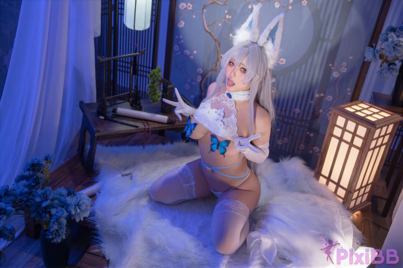 Cosplayer Luo Li LoLiSAMA azur lane Shinano Blending into one dream PixiBB.COM 008