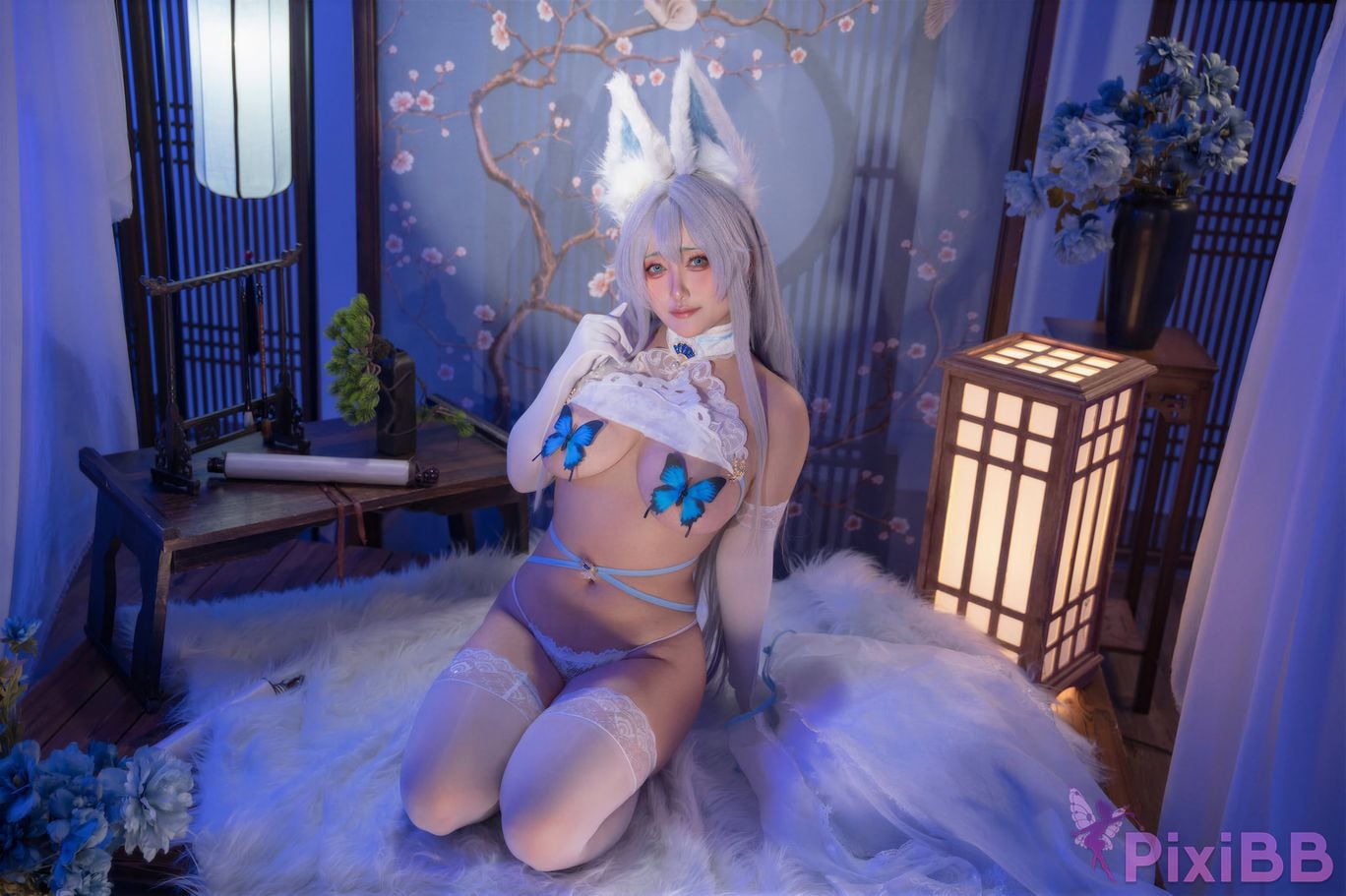 Cosplayer Luo Li LoLiSAMA azur lane Shinano Blending into one dream PixiBB.COM 033