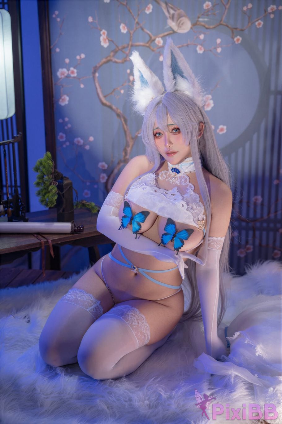 Cosplayer Luo Li LoLiSAMA azur lane Shinano Blending into one dream PixiBB.COM 035