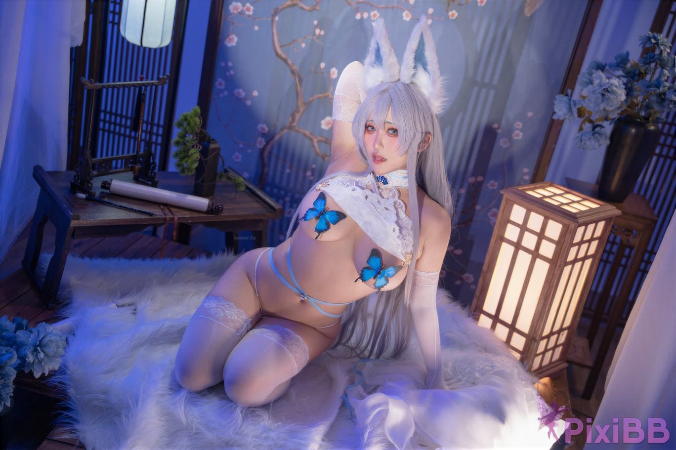 Cosplayer Luo Li LoLiSAMA azur lane Shinano Blending into one dream PixiBB.COM 044