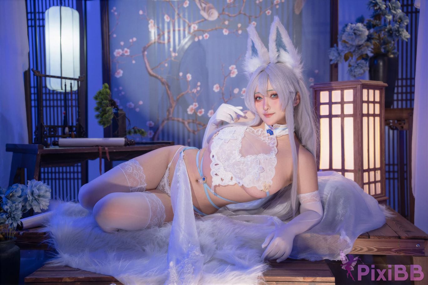 Cosplayer Luo Li LoLiSAMA azur lane Shinano Blending into one dream PixiBB.COM 058