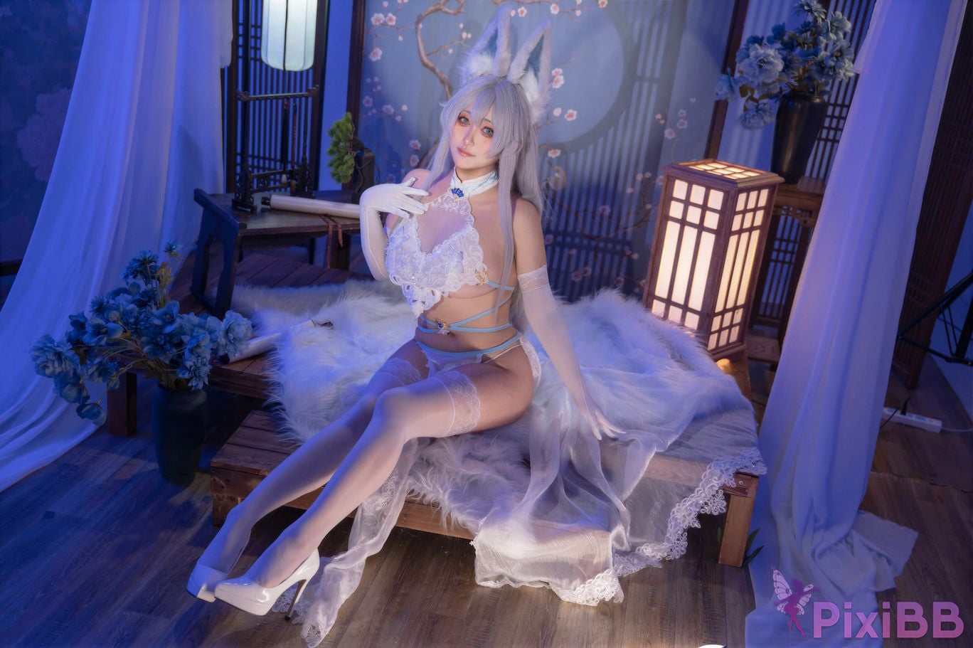 Cosplayer Luo Li LoLiSAMA azur lane Shinano Blending into one dream PixiBB.COM 066