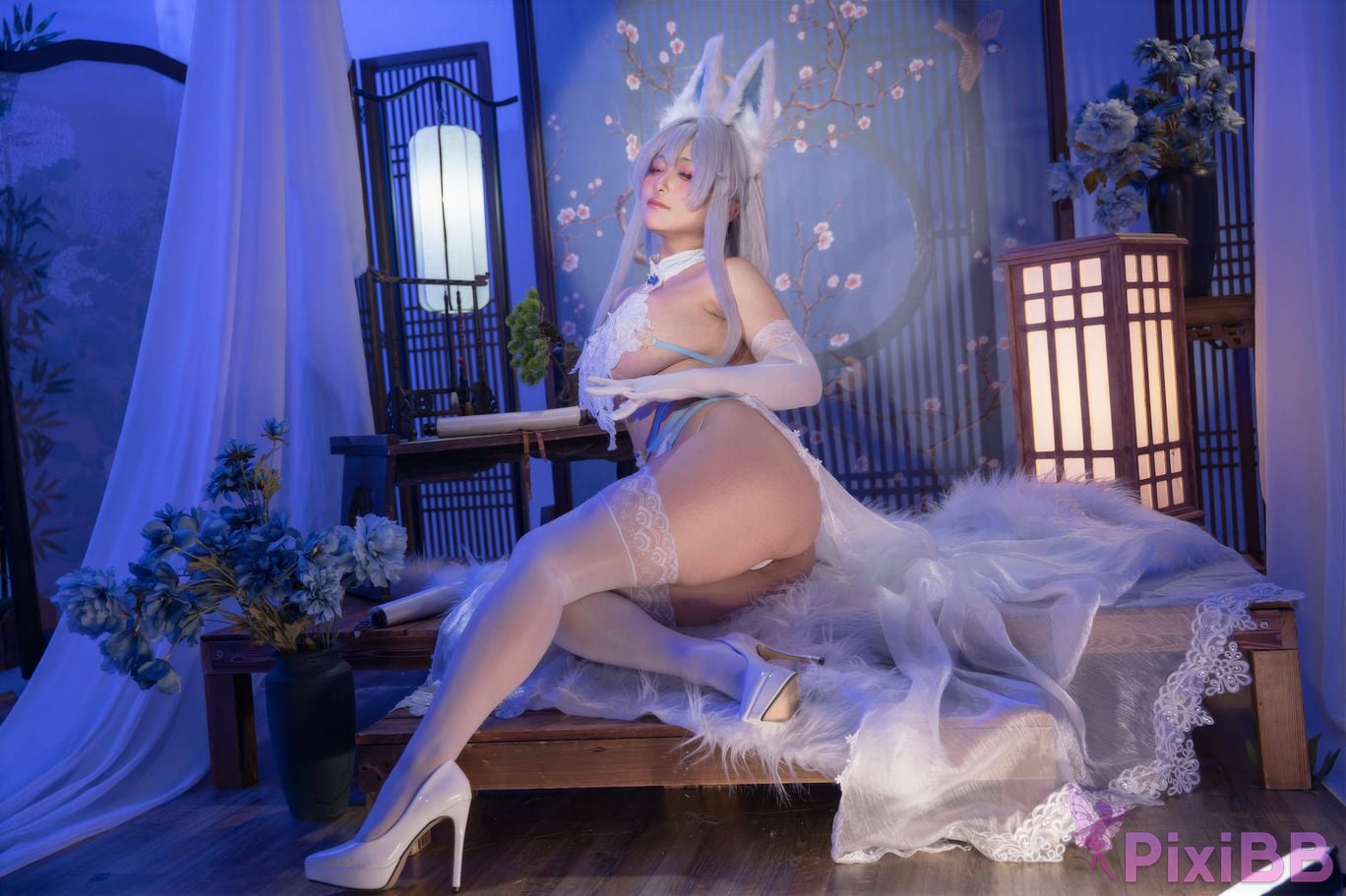 Cosplayer Luo Li LoLiSAMA azur lane Shinano Blending into one dream PixiBB.COM 068